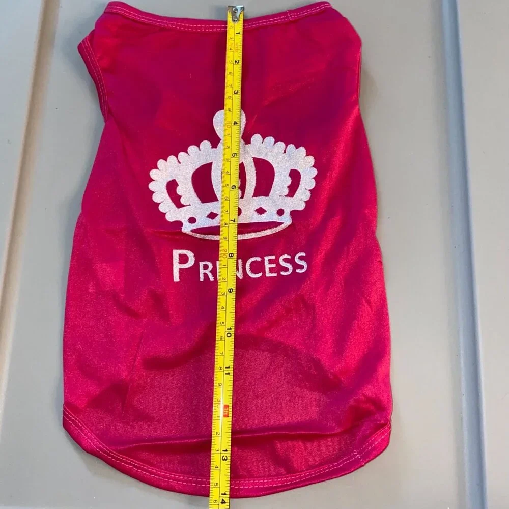 PRINCESS Crown small dog shirt pet shirt puppy shirt princess dog shirt - Picture 2 of 8